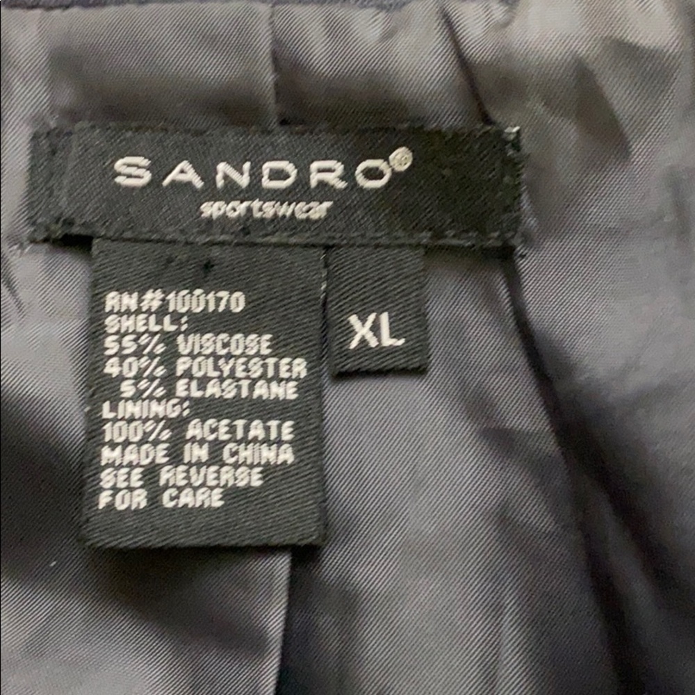Sandro Double Breasted Blue Jacket - image 4
